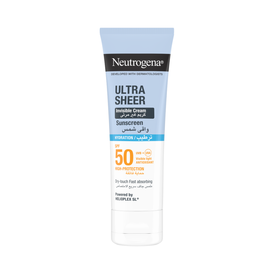 Ultra Sheer Invisible Cream Sunscreen hydration SPF 50