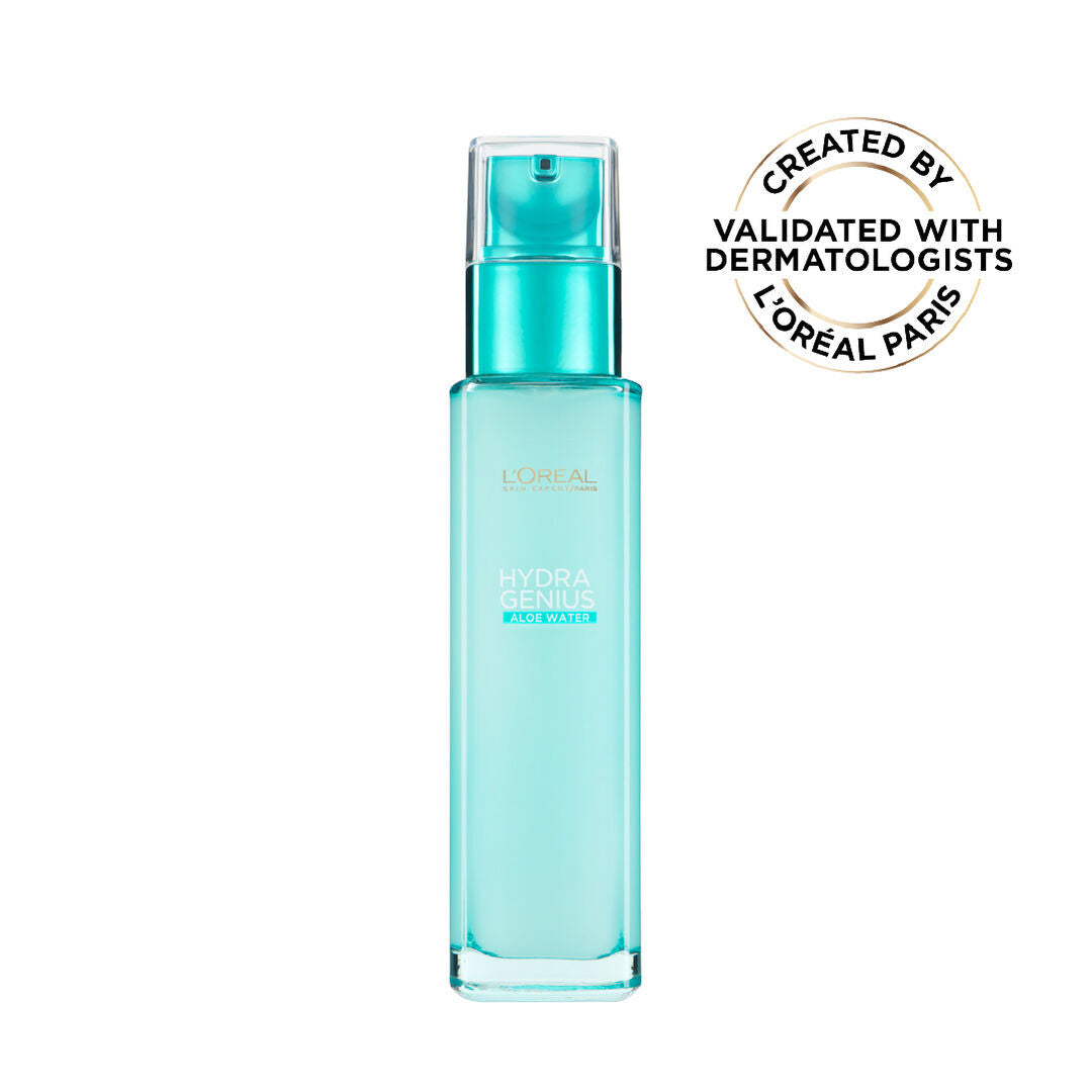 L’Oréal Hydra Genius Aloe Water moisturizer 72h hydration for dry sensitive skin with hyaluronic acid