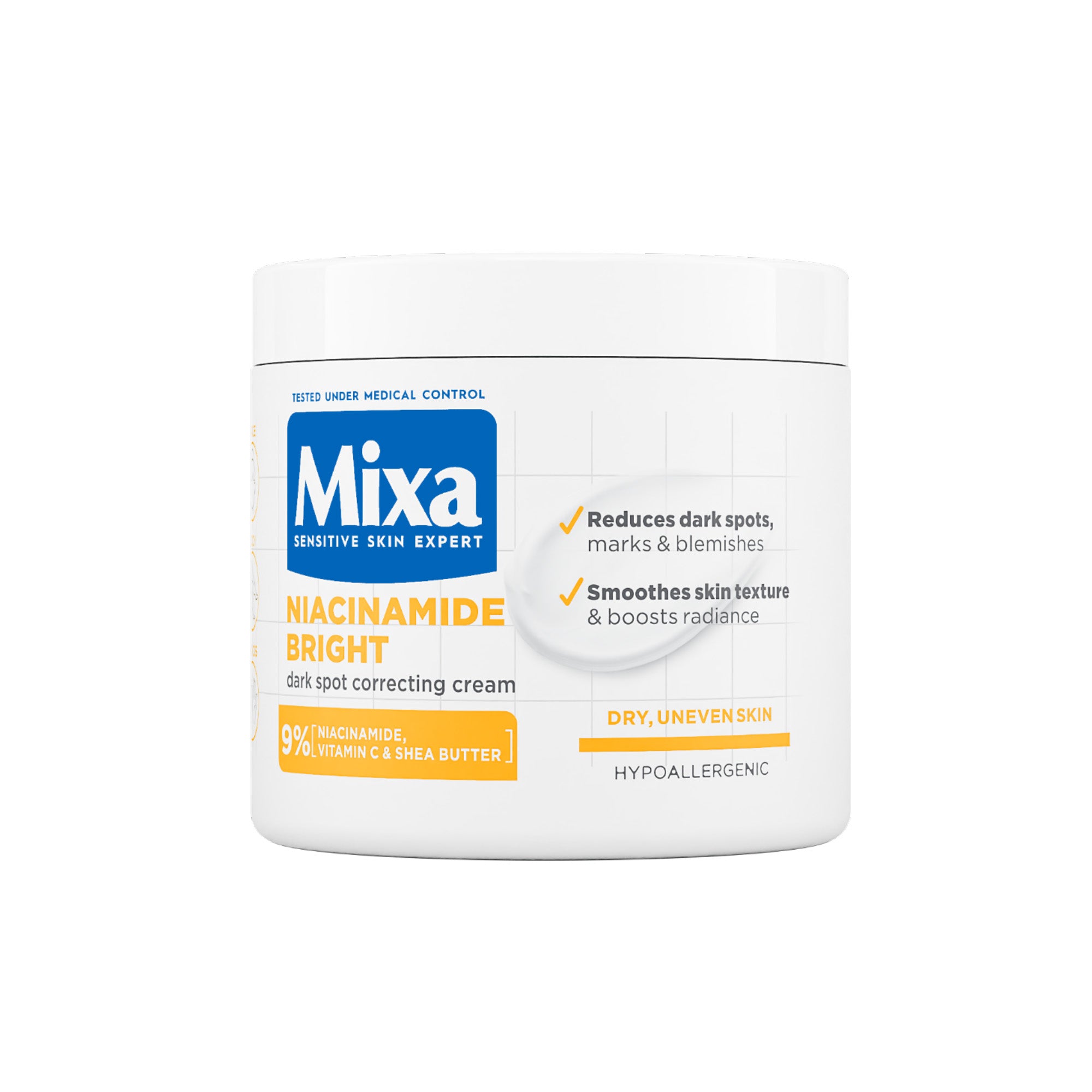 Niacinamide Bright Anti-Dark Spot Moisturizing Cream in a Jar for Dry and Uneven Skin -  400ml