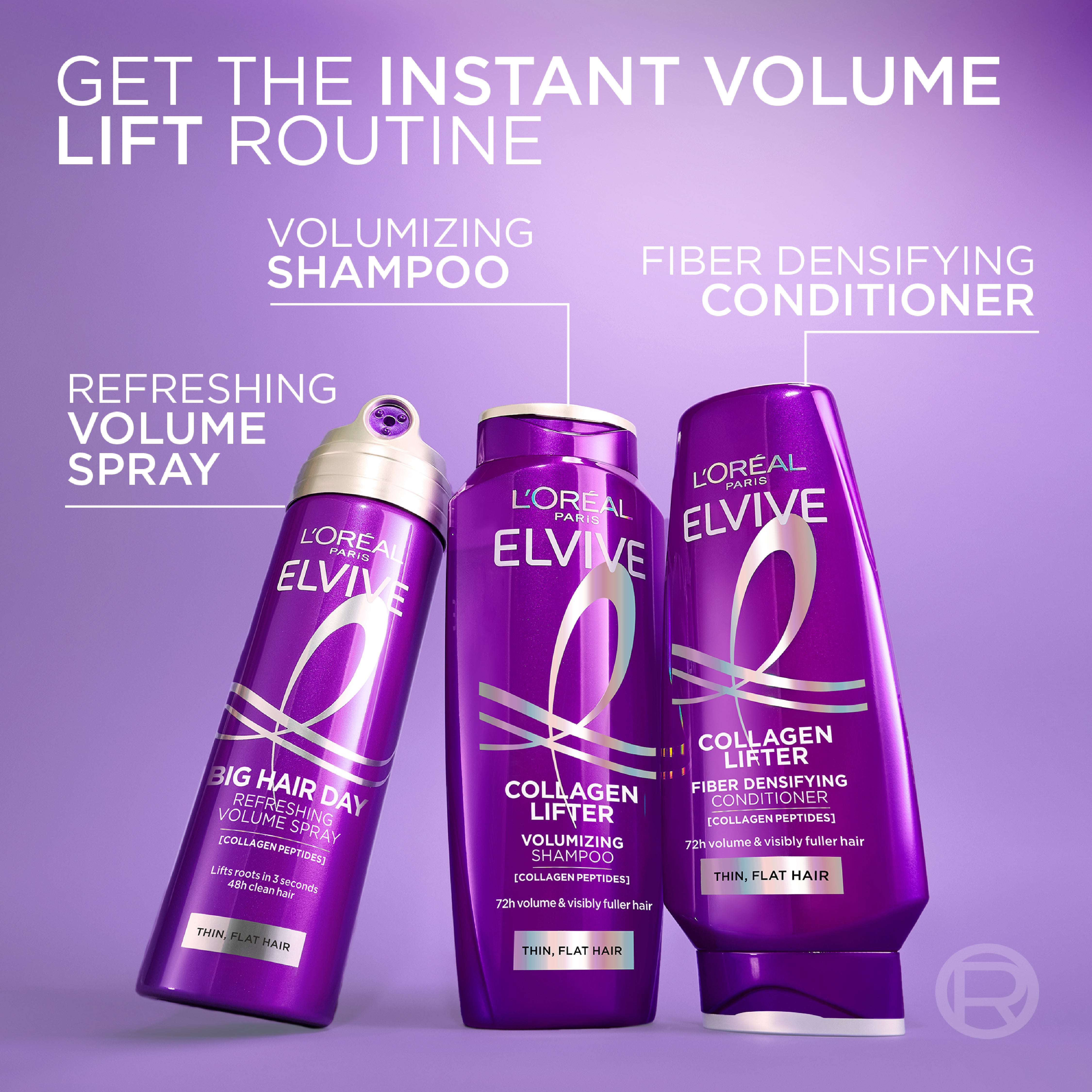 Elvive Collagen Lifter Volume Spray for Fine Flat Hair 200 mL