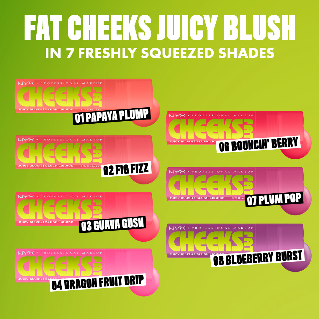 Fat Cheeks Juicy Blush, Liquid Blush, 12 HR Wear