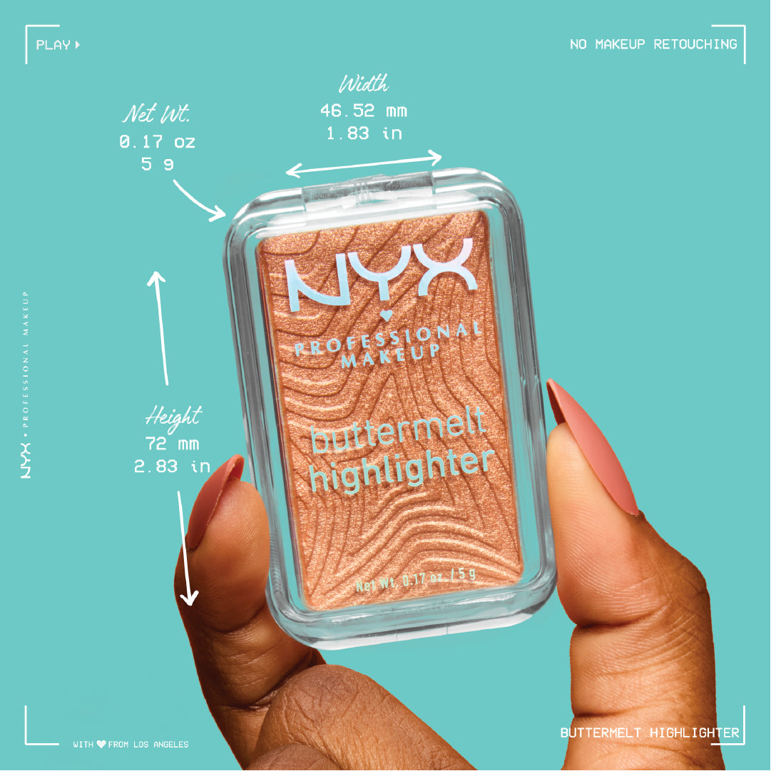 Buttermelt Highlighter, Powder Highlighter, 12 HR Wear, Fade & Transfer Resistant