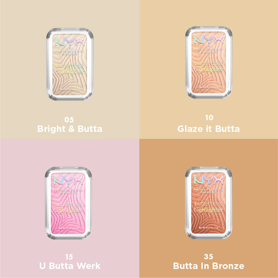 Buttermelt Highlighter, Powder Highlighter, 12 HR Wear, Fade & Transfer Resistant