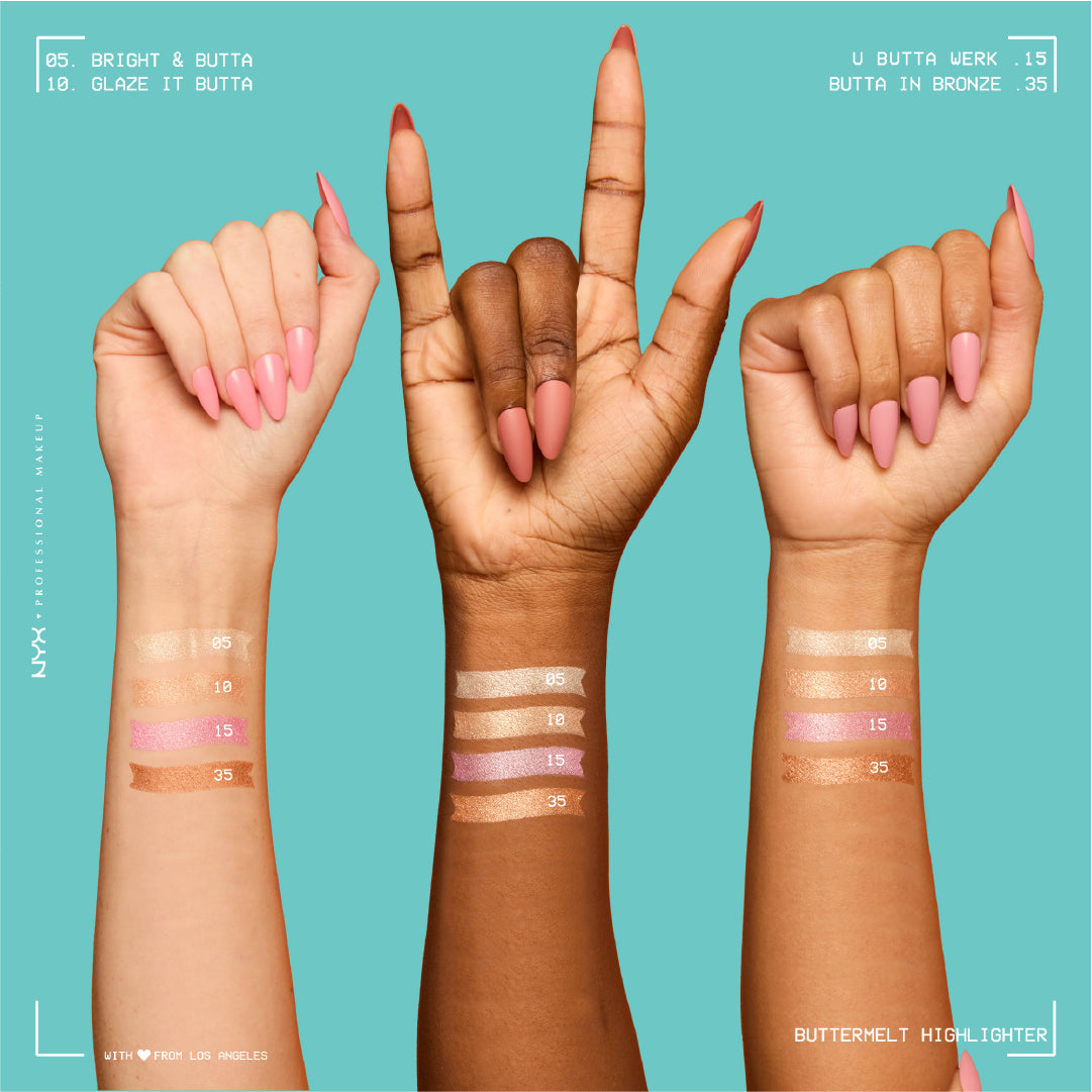 Buttermelt Highlighter, Powder Highlighter, 12 HR Wear, Fade & Transfer Resistant