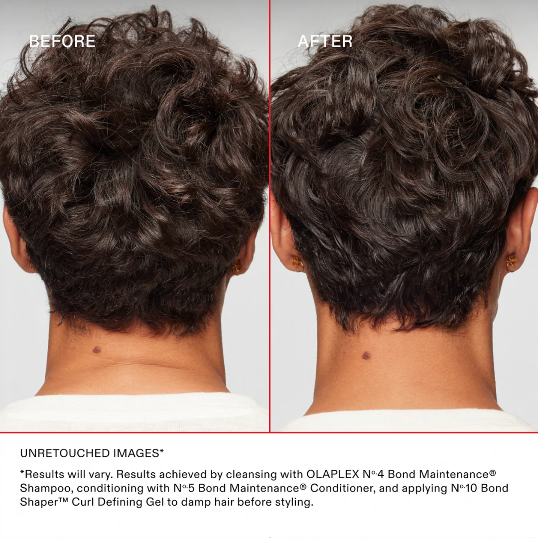 Olaplex Nº10 Bond Shaper Curl Defining Gel - Before & After