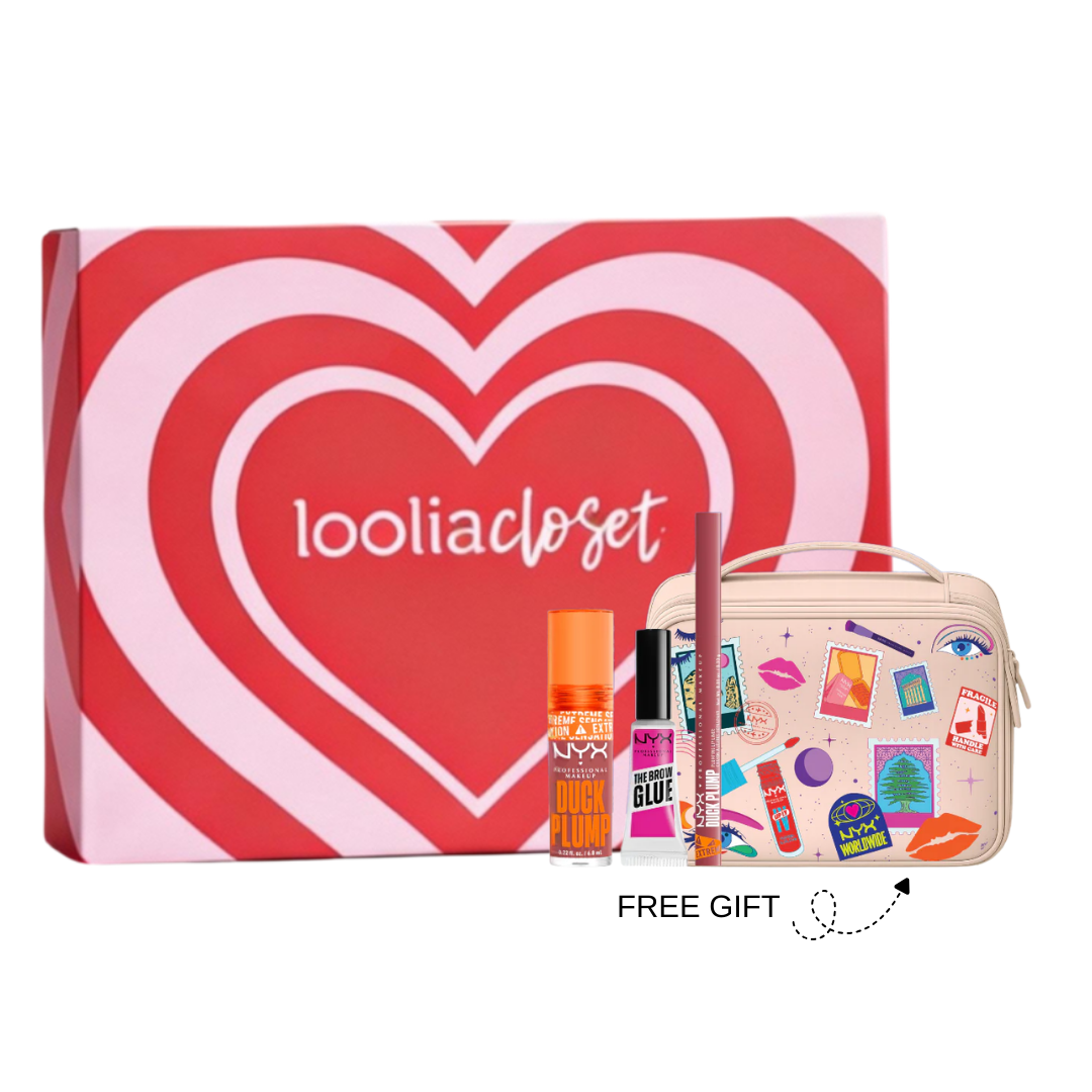 Duck Plump Lip Gloss + The Brow Glue Instant Brow Styler + Duck Plump Lip Liner+ FREE Makeup Pouch + FREE Ramadan Gift Box