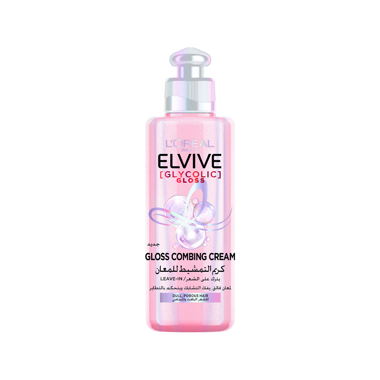 Elvive Glycolic Gloss Leave-in Hair Combing Cream 2% [Gloss Complex] with glycolic acid
