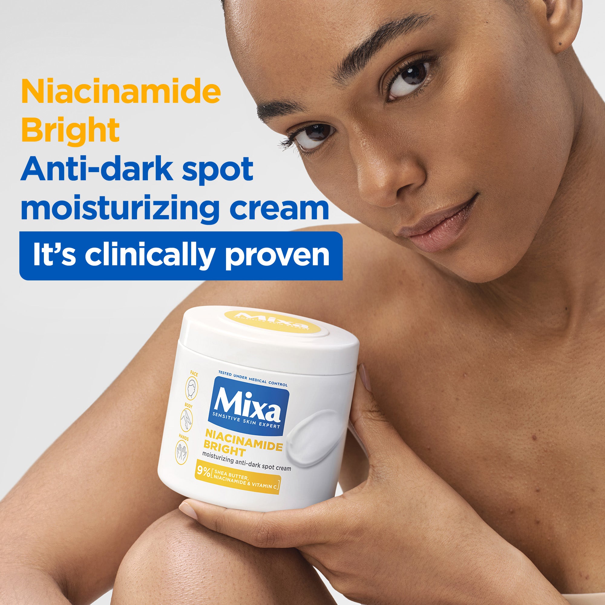 Niacinamide Bright Anti-Dark Spot Moisturizing Cream in a Jar for Dry and Uneven Skin -  400ml
