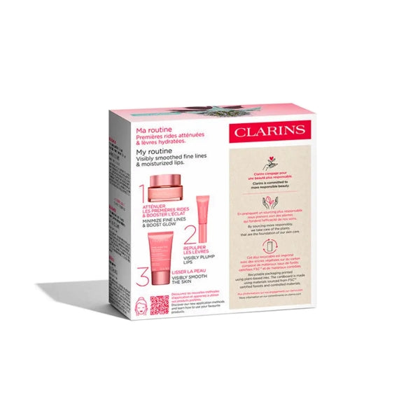 Clarins Multi-Active Jour+ Mini Nuit + Mini Lip Oil