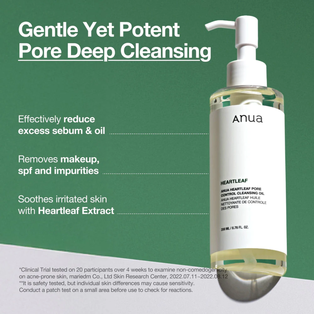 Anua Heartleaf Pore Control Cleansing Oil - Benefits