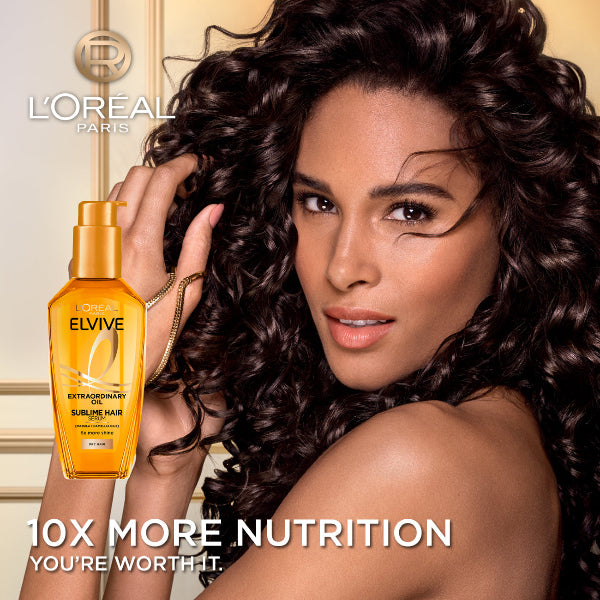 Elvive Extraordinary Hair Oil Treatment, Non-Sticky Serum For Dry Hair