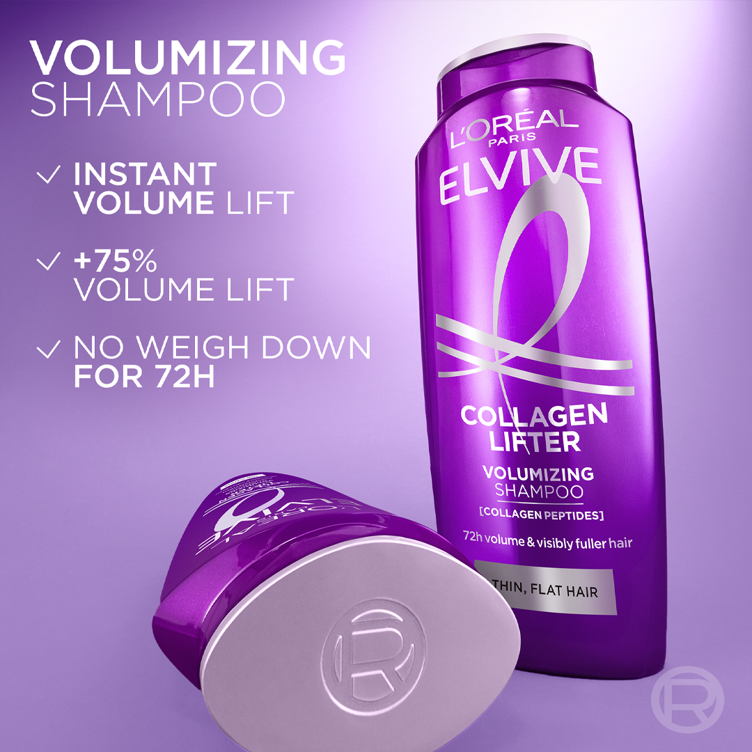 Elvive Collagen Peptide + Lifter 72h volume Clear formula