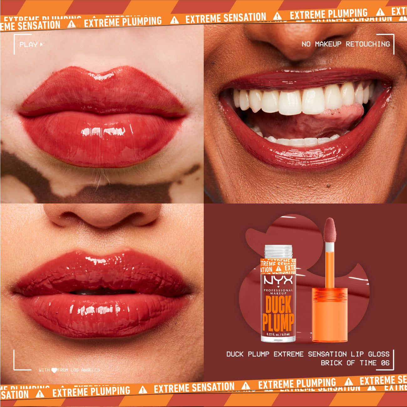 Duck Plump Lip Plumping Lacquer, High Pigment, High Shine, High Sparkle Lip Gloss