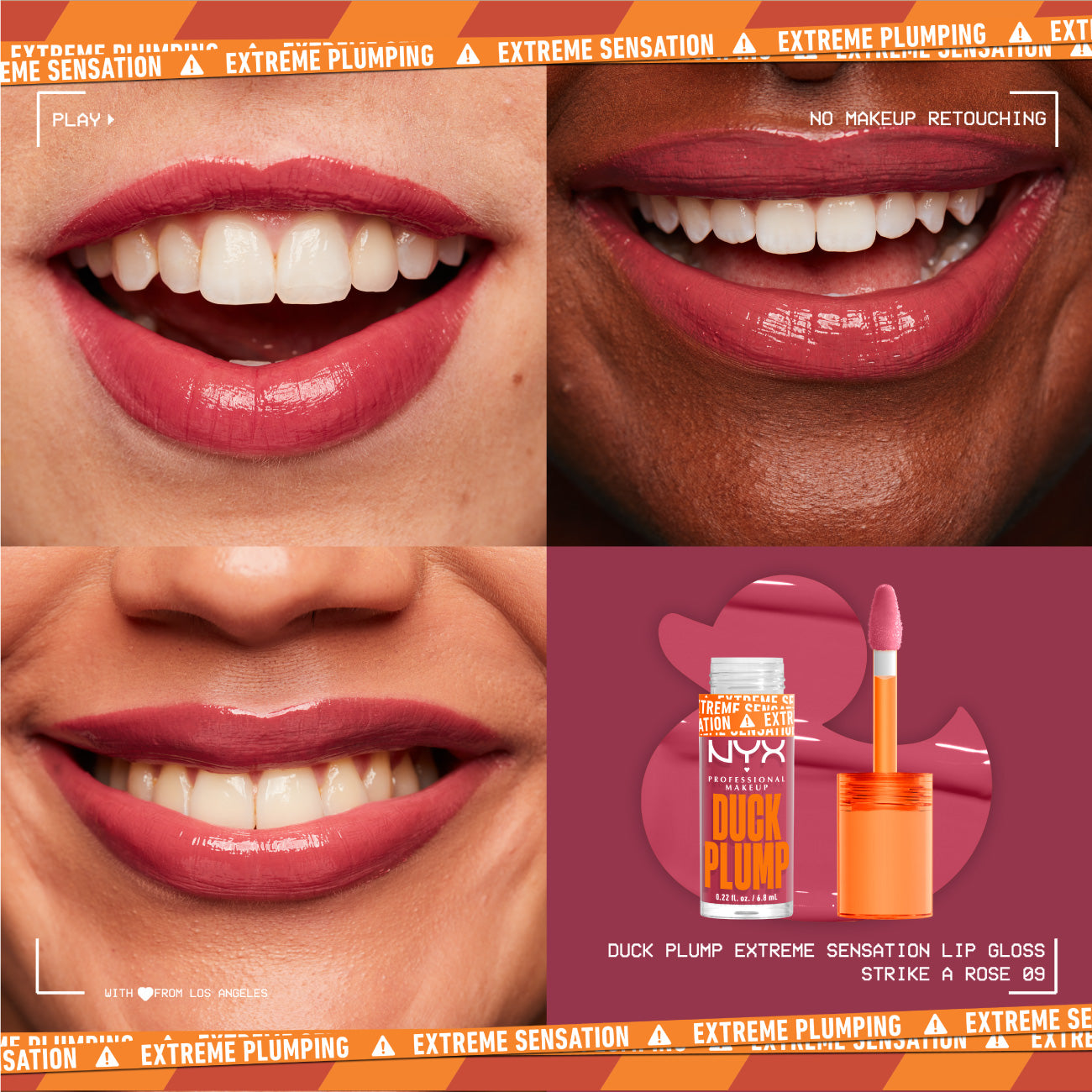 Duck Plump Lip Plumping Lacquer, High Pigment, High Shine, High Sparkle Lip Gloss