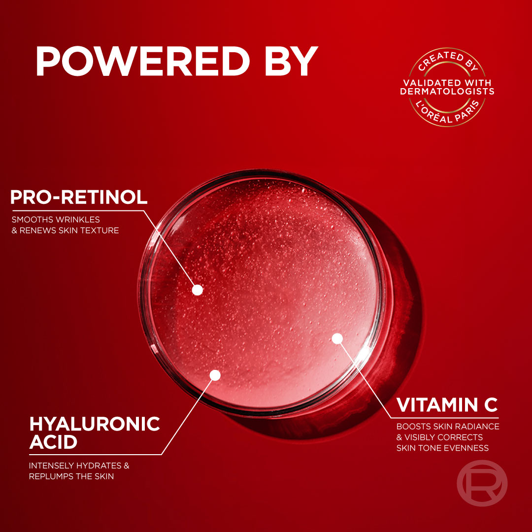 L’Oréal Revitalift Laser eye cream 15ml anti aging with pro retinol hyaluronic acid cooling applicator

