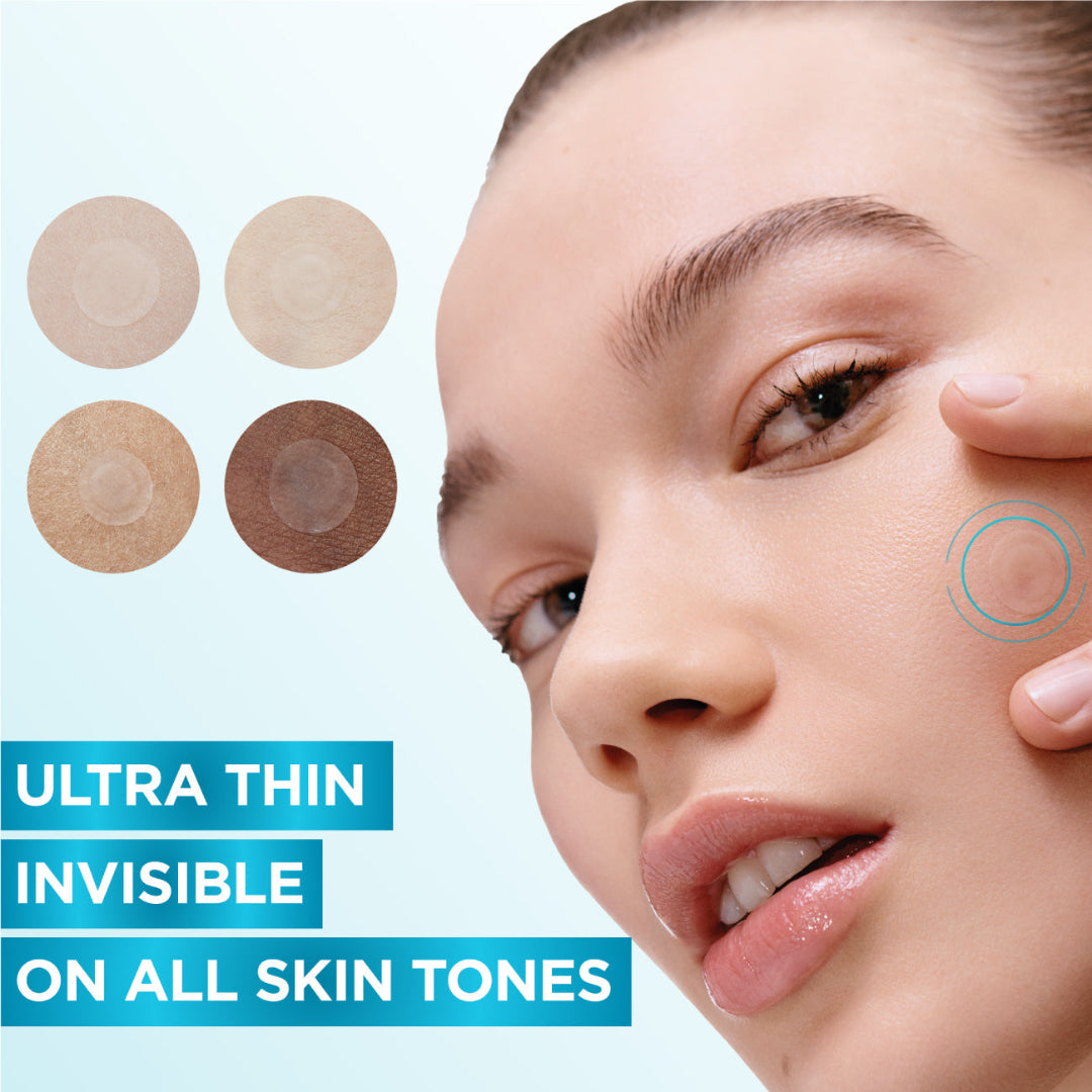 Skin Active Fast Clear Invisible Pimple Patch 8 Hours Hydrocolloid 22patches ​skin type