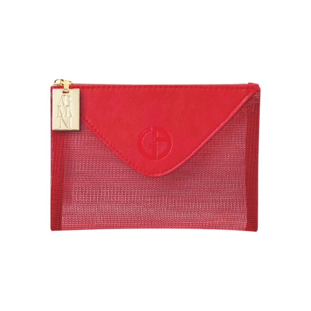 Gift From Armani: Red Mesh Pouch