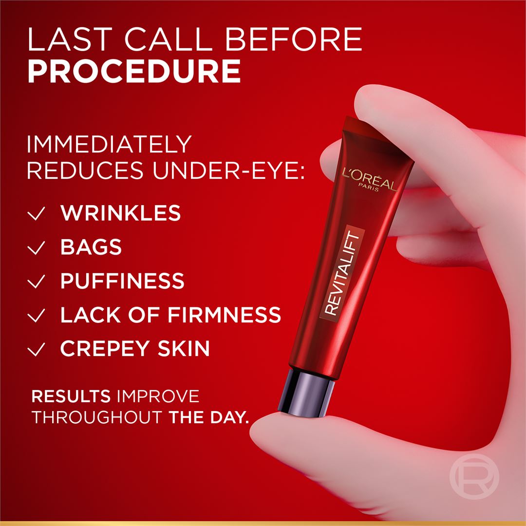 Revitalift Triple Power Eye Bag Instant Corrector with Gel-to-tape Technology To Depuff, Smooth, And Firm Eye Bags, 15ml