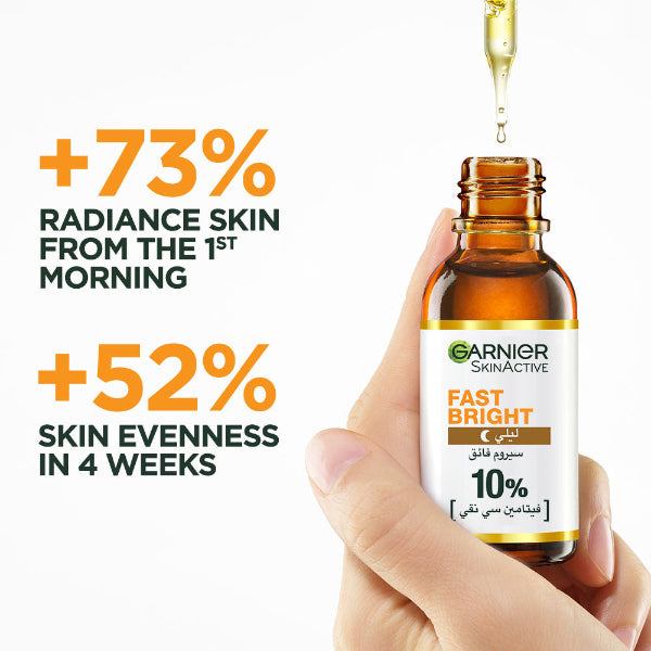 Fast Bright 10% Pure Vitamin C Brightening Overnight Serum - Benefits