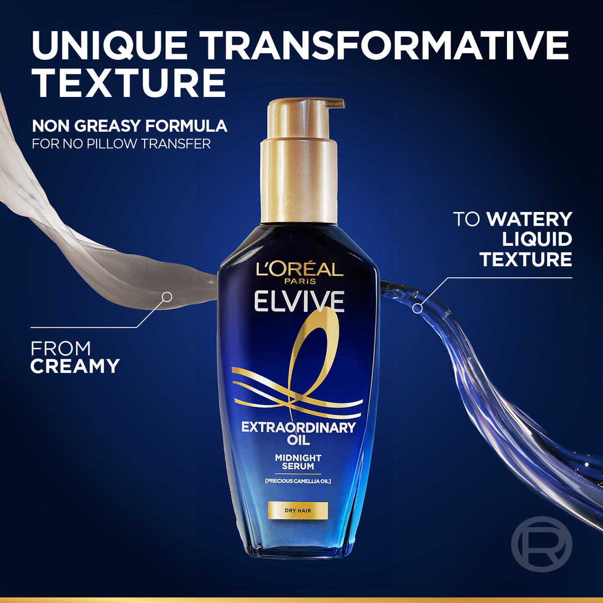 Elvive Extraordinary Oil Midnight Serum 100ml - For Dry Hair