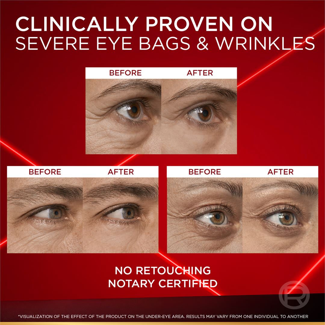 Revitalift Triple Power Eye Bag Instant Corrector with Gel-to-tape Technology To Depuff, Smooth, And Firm Eye Bags, 15ml