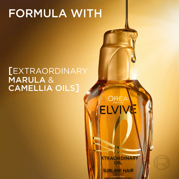 Elvive Extraordinary Hair Oil Treatment, Non-Sticky Serum For Dry Hair