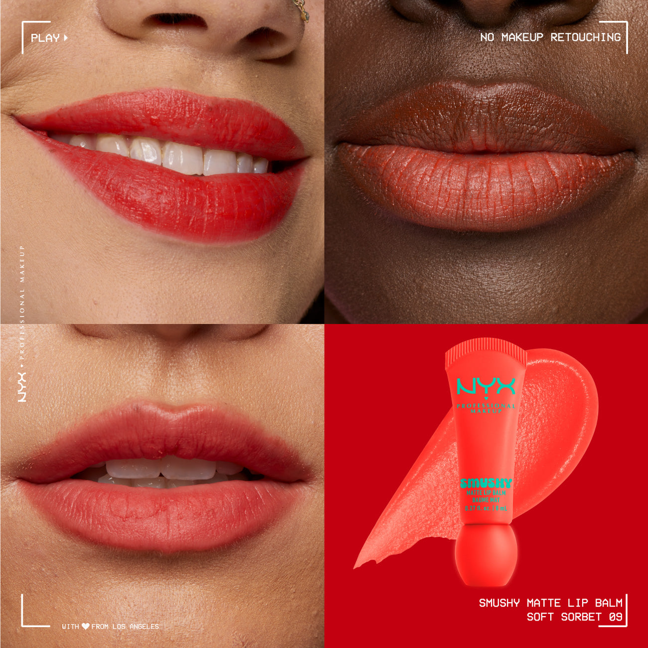 Smushy Matte Lip Balm, Soft Diffused Color, Matte Finish