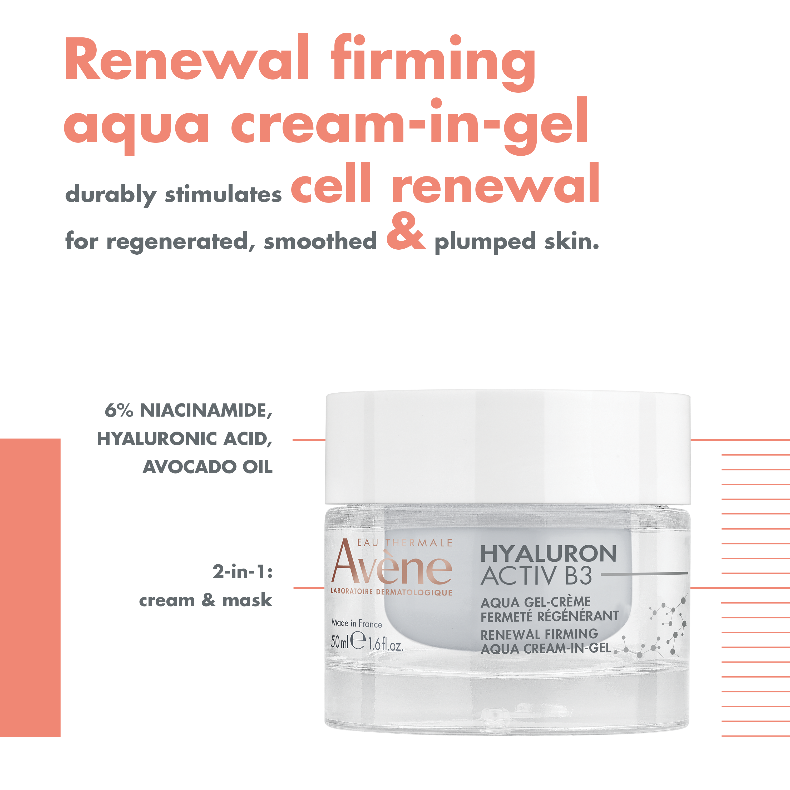 - Hyaluron Activ B3 Renewal Firming Aqua Cream-in-gel