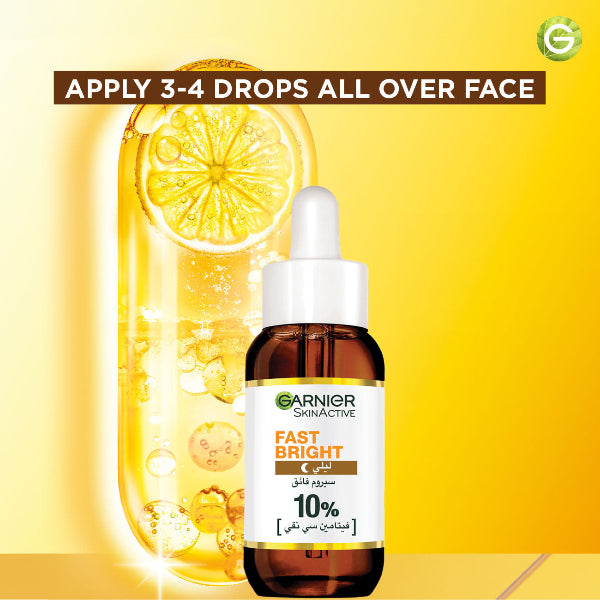 Fast Bright 10% Pure Vitamin C Brightening Overnight Serum - How to Use