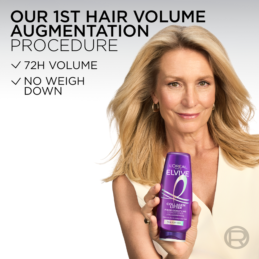 Elvive Collagen Lifter Hair Fibers Thickening Conditioner for Fine Involutionary Hair 200ml