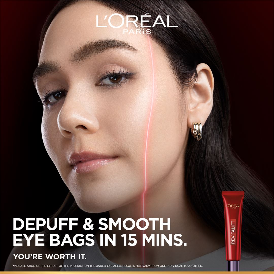 Revitalift Triple Power Eye Bag Instant Corrector with Gel-to-tape Technology To Depuff, Smooth, And Firm Eye Bags, 15ml