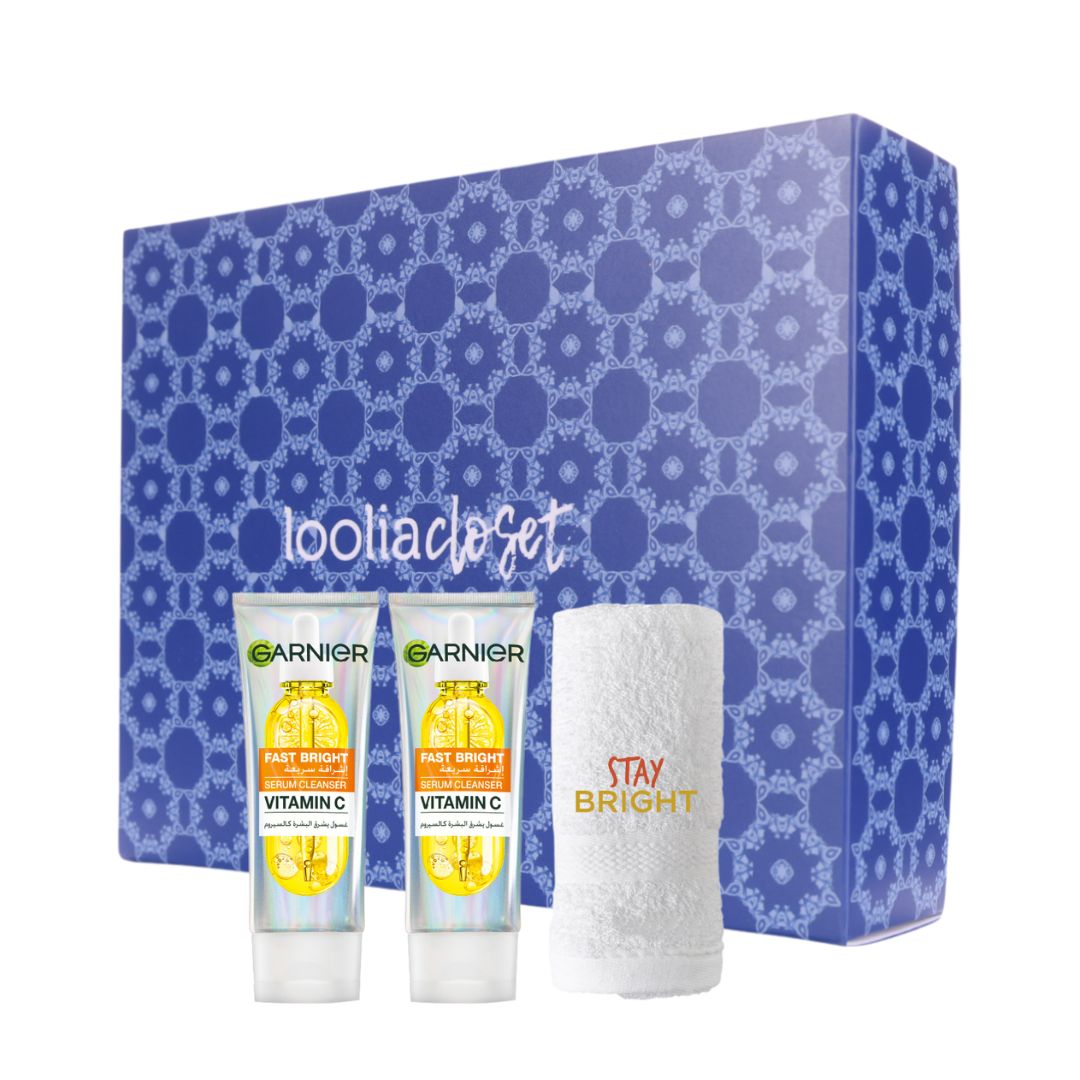2x Fast Bright Serum Cleanser 100 ML + FREE Towel