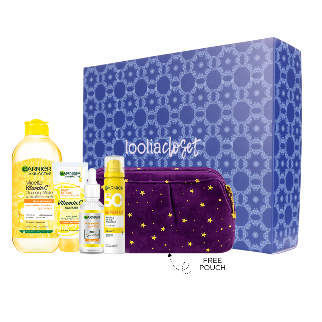 Fast Bright Micellar 400 ML + Tube Wash 100 ML + Day Serum 30 ML + Super UV Mist 75 ML + FREE Purple Ramadan Pouch At  25% OFF