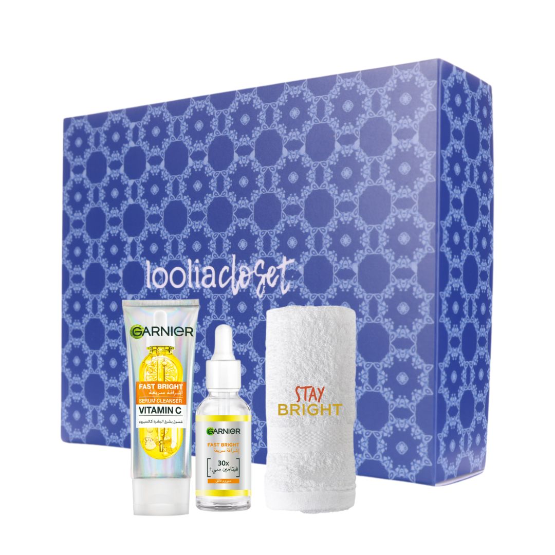 Fast Bright Serum Cleanser 100 ML + Vitamin C Day Serum 30 ML + FREE Towel