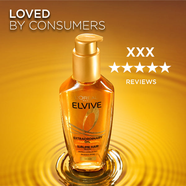 Elvive Extraordinary Hair Oil Treatment, Non-Sticky Serum For Dry Hair