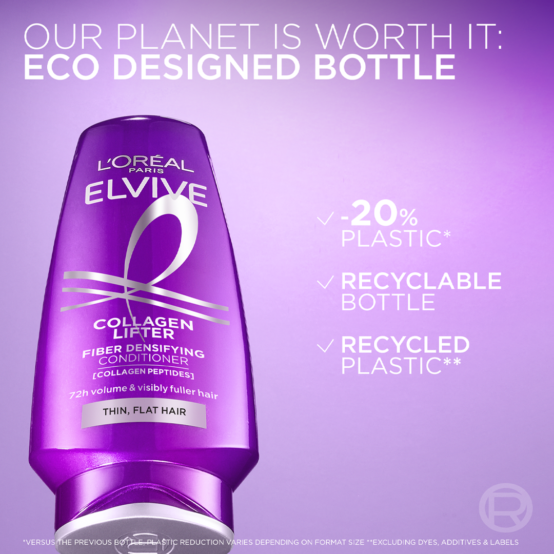 Elvive Collagen Lifter Hair Fibers Thickening Conditioner for Fine Involutionary Hair 200ml