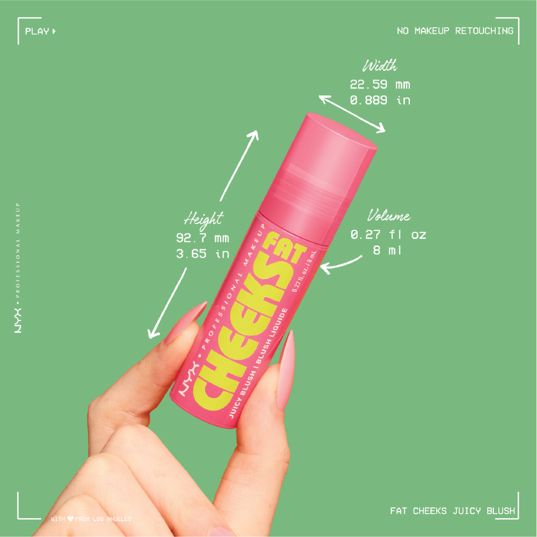 Fat Cheeks Juicy Blush, Liquid Blush, 12 HR Wear