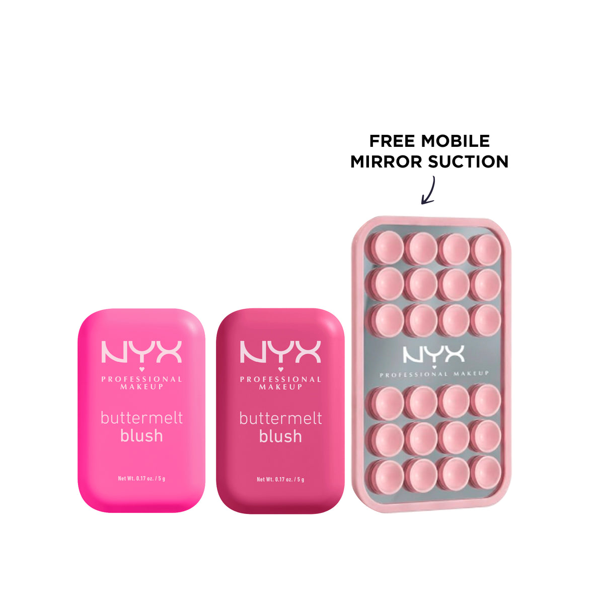 2x Buttermelt Blush + Free Mirror Suction At 20% OFF