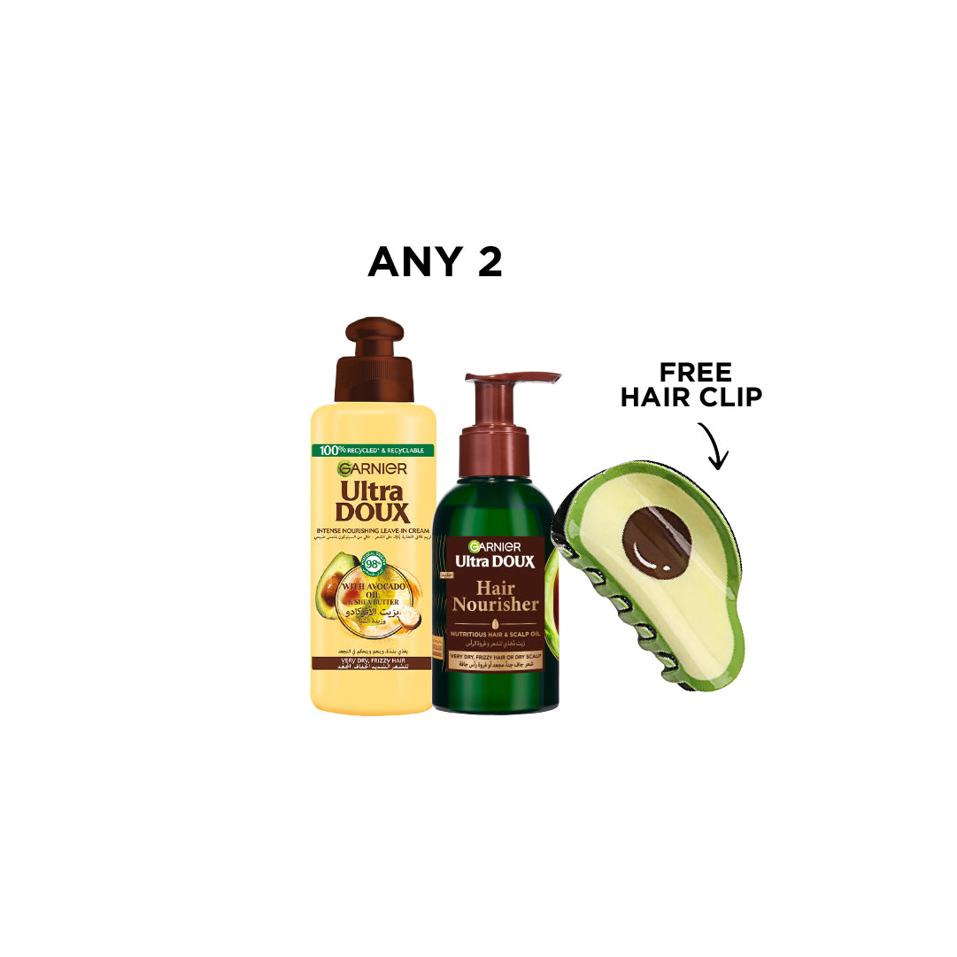 Any Ultra Doux Leave In + Serum + FREE Hair Clip At 15% OFF
