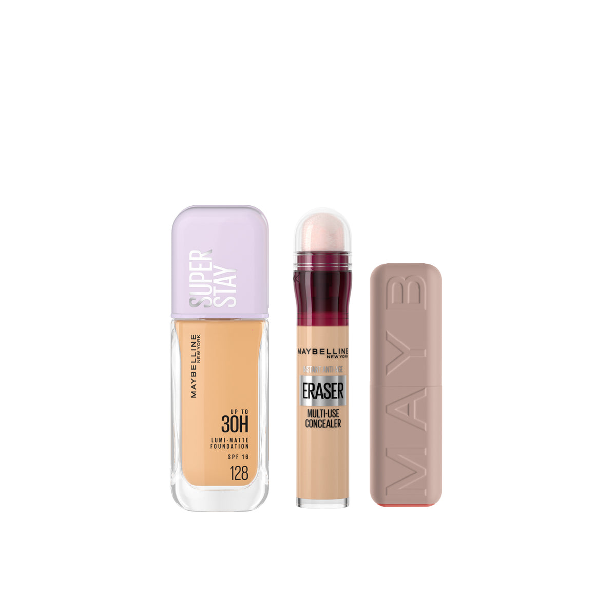 Lumi Matte Foundation + Instant Age Rewind Concealer + Moisturizing Serum Lipstick At 25% OFF