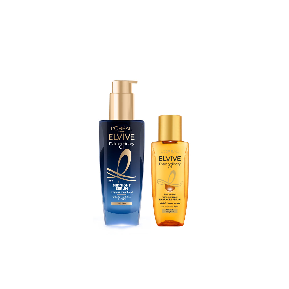 Elvive Extraordinary Oil Midnight Serum + Day Serum At 25% OFF