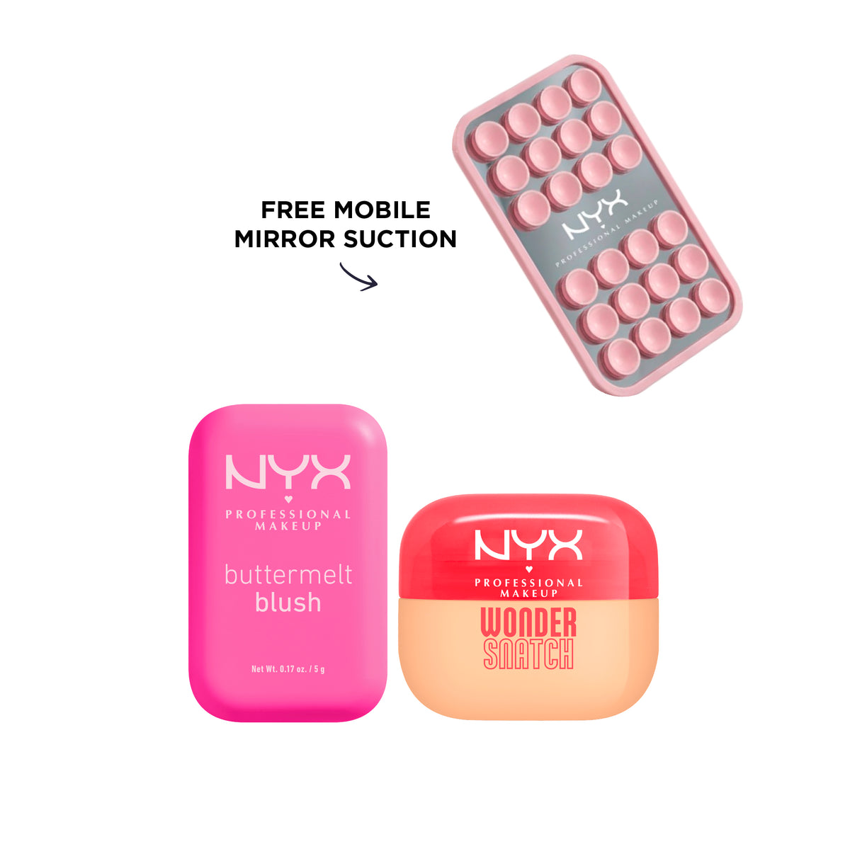 Buttermelt Blush + Loose Setting Powder + FREE Mirror Suction At 20% OFF
