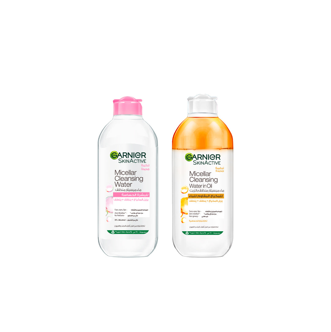 Micellar Water Facial Cleanser 400 ML + Micellar Water Oil-Infused 400 ML At 20% OFF