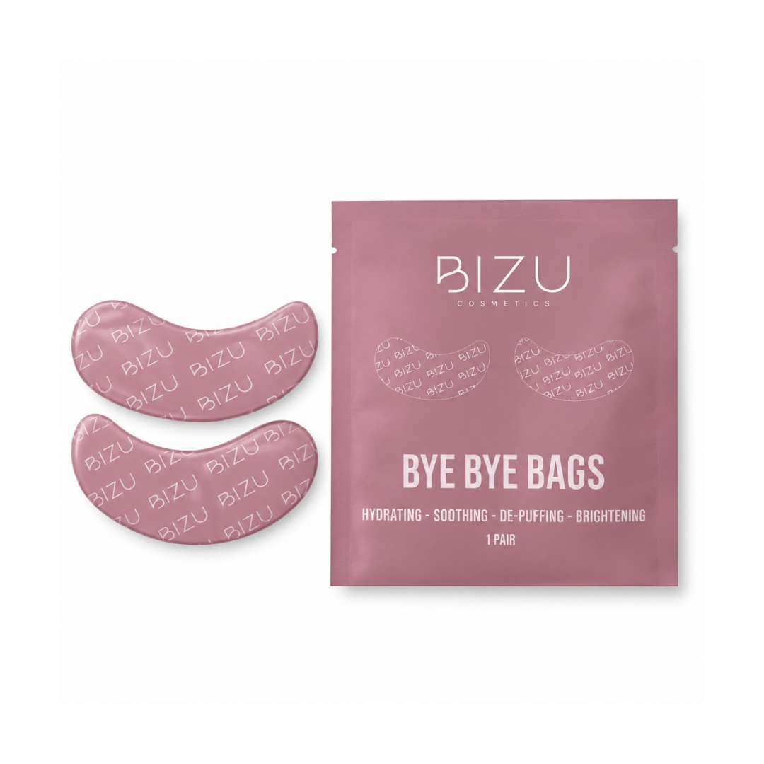 Bizu Bye Bye Eye Bag under-eye patches with niacinamide, vitamin C, caffeine and hyaluronic acid, 1 pair.