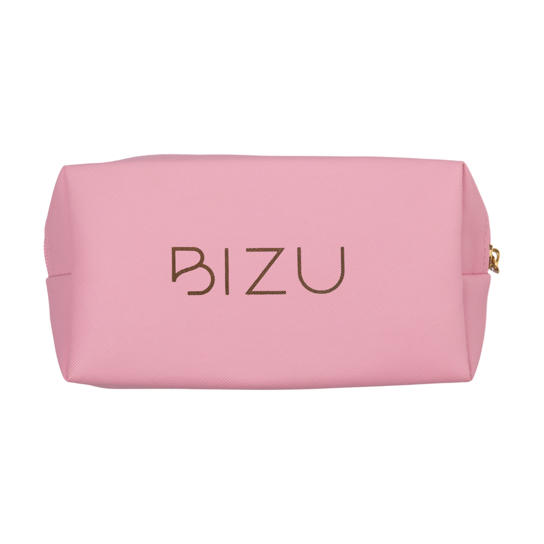 Bizu makeup pouch sleek travel-friendly compact cosmetic organizer