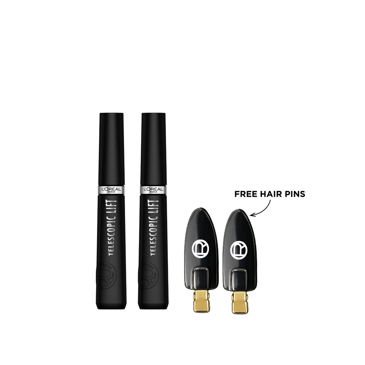 2x Telescopic Lift Washable Mascara + FREE Black Pins At 20% OFF