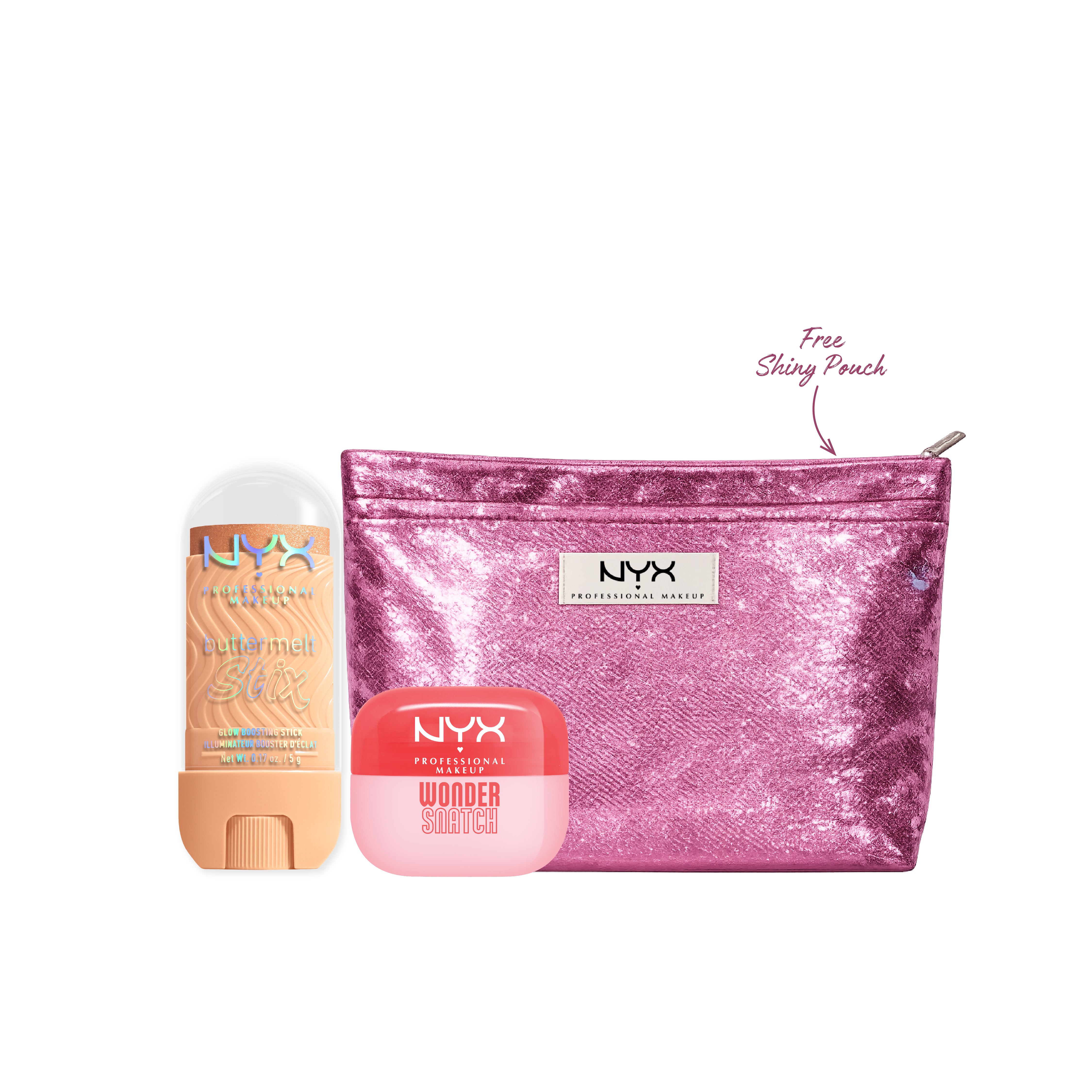 Buttermelt Glow Boosting Highlighter Stix + Loose Setting Powder + FREE Shiny Pouch