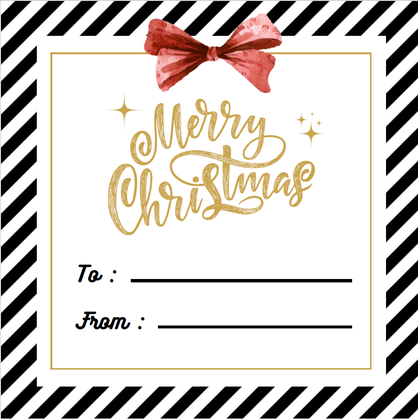 Christmas To-From Sticker