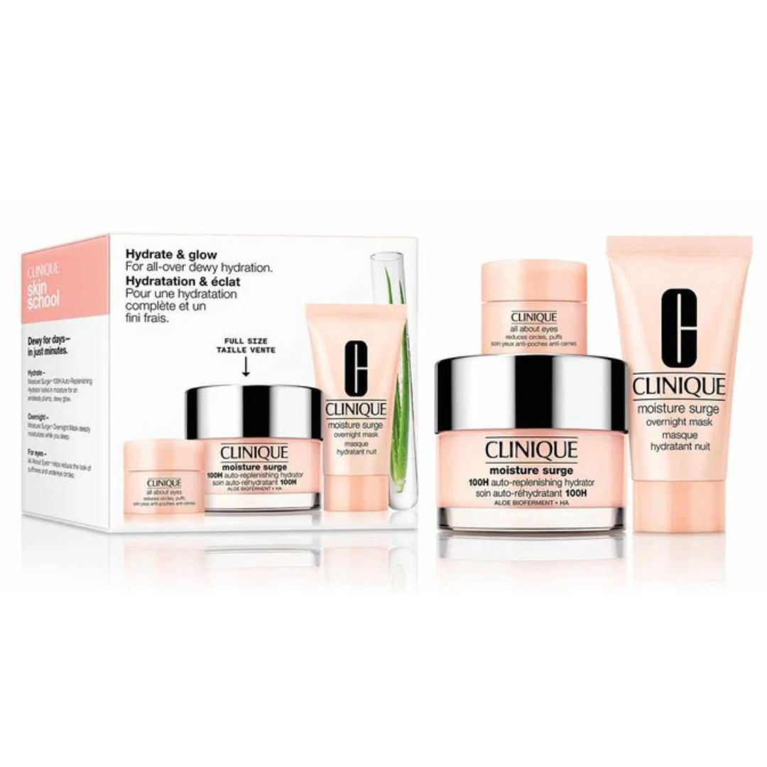 Clinique Hydrate + Glow: Moisture Surge Set For All-Over Dewy Hydration
