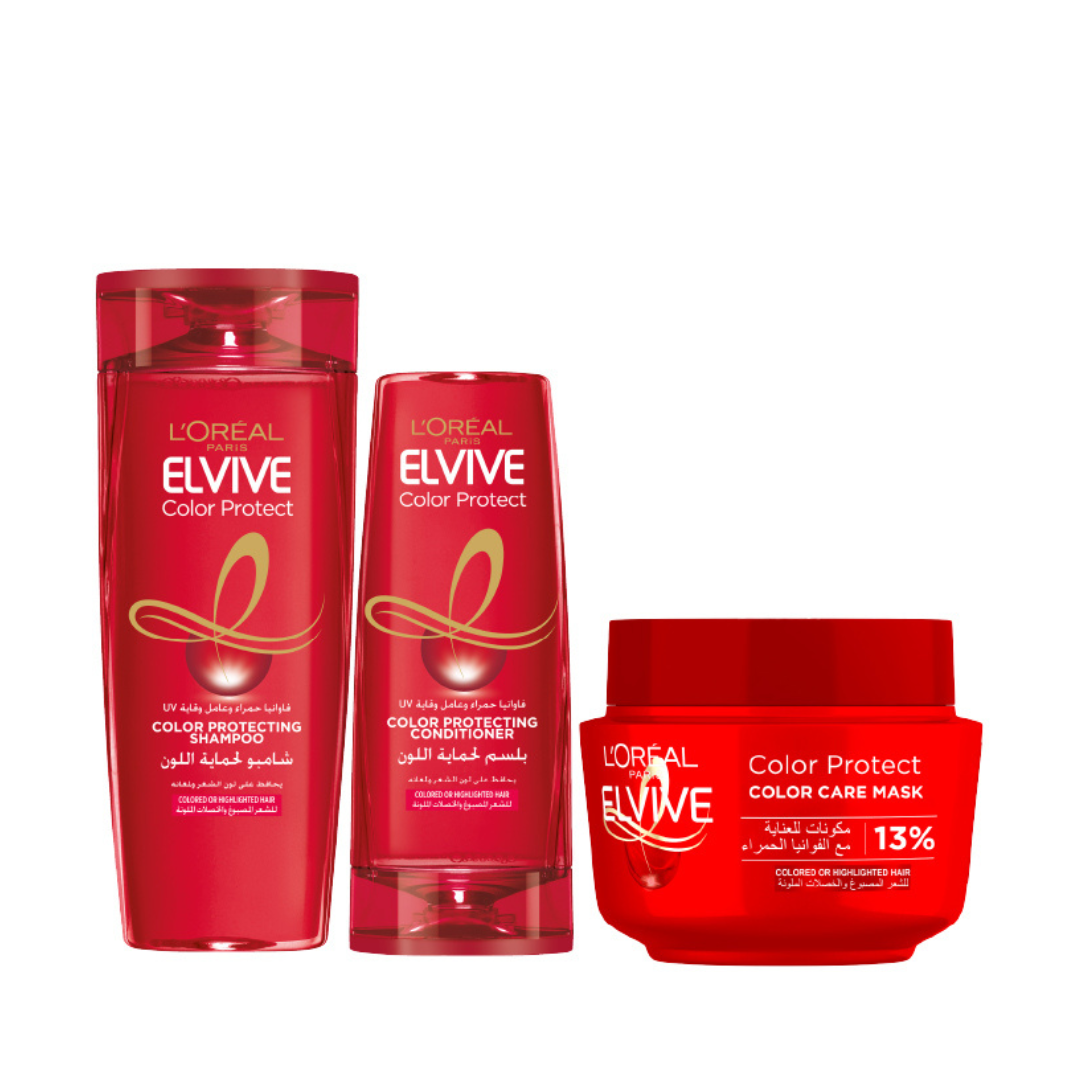 Elvive Color Protect Shampoo 400 ML + Conditioner 200 ML + Mask 300 ML